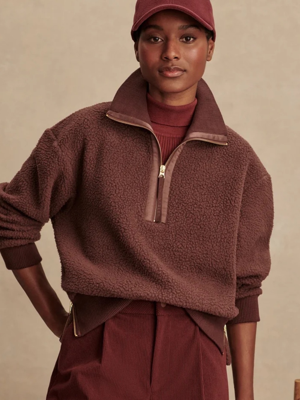 Roselle Half-Zip Fleece
